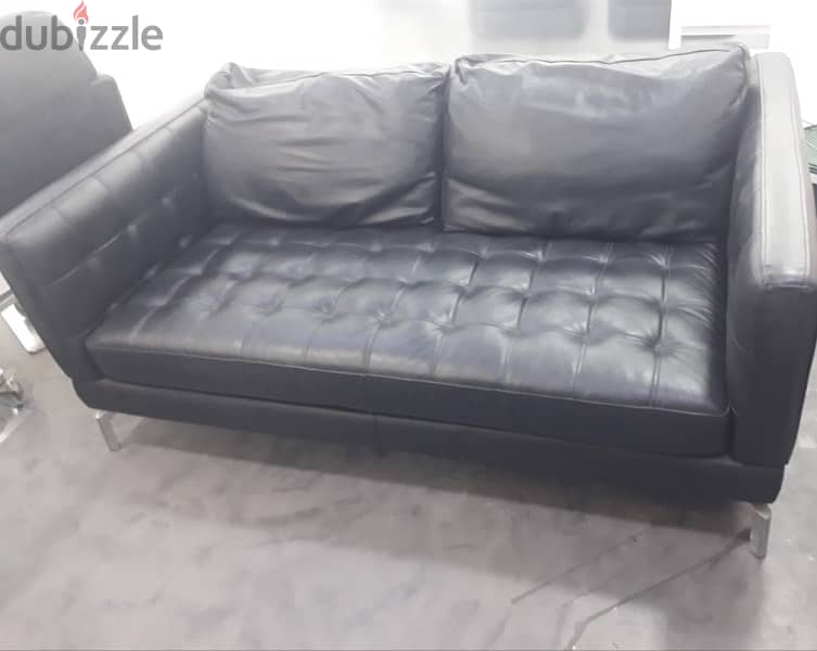 black leather sofa 4