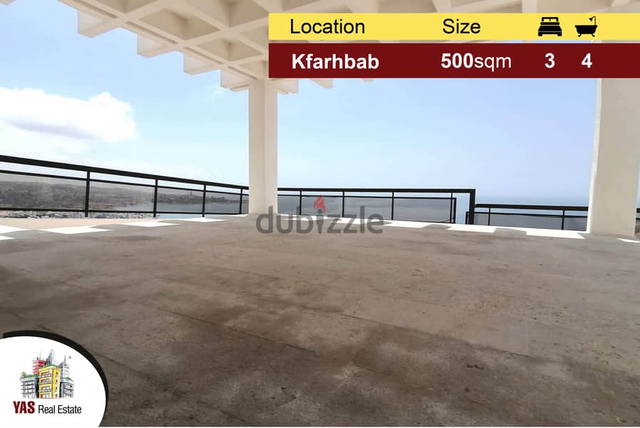 Kfarhbab 500m2 | Duplex / Rooftop | Prime Location | View | IV | 0