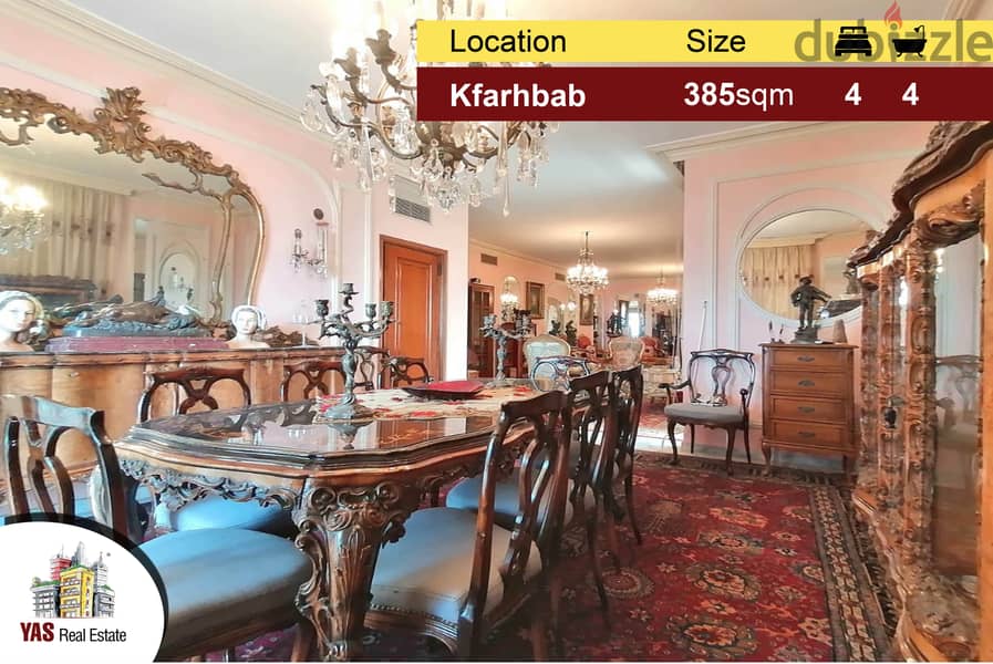 Kfarhbab 385m2 | Well maintained | Ideal Location | Panoramic View |IV 0