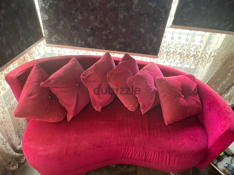 pink curved sofa 1