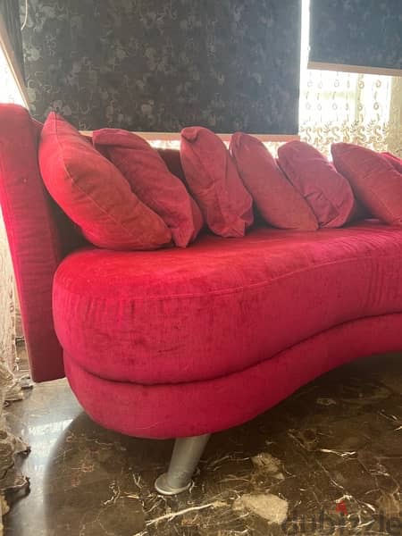 pink curved sofa 2