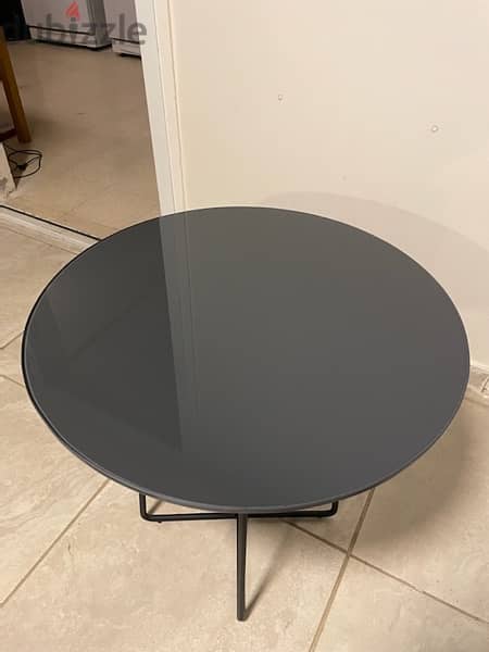 Small Table Gray Glass Side table Coffee table 2