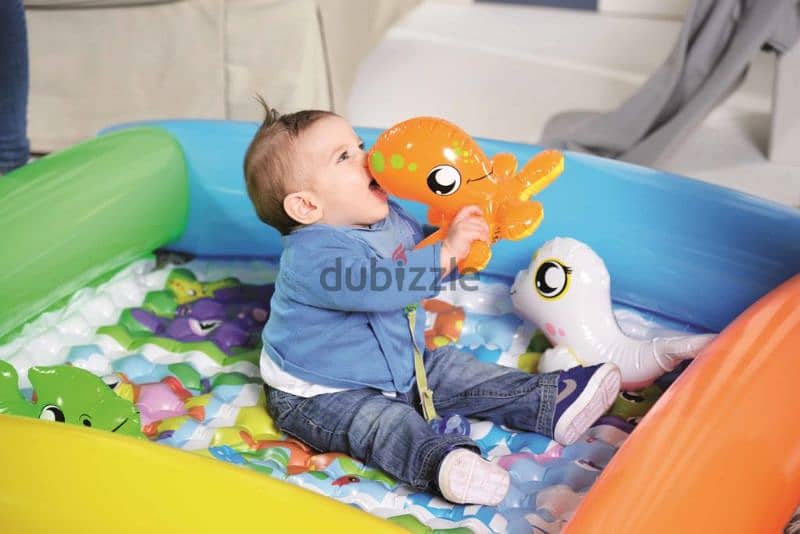 Bestway Inflatable Animal Design Play Mat 132 x 131 x 23 cm 2