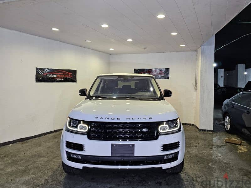 2016 Range Rover Vogue HSE White/Black Leather Clean Carfax Like New! 0