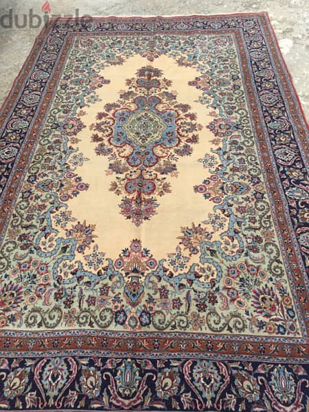 سجاد عجمي. اصفهان قديم قياس 320/200. Persian Carpet. Antique 0