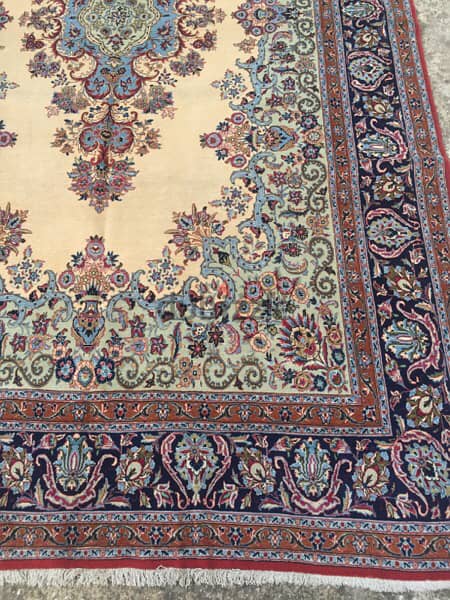 سجاد عجمي. اصفهان قديم قياس 320/200. Persian Carpet. Antique 1