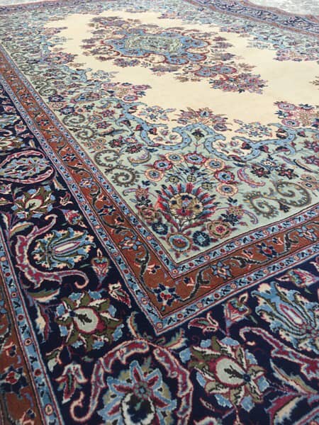 سجاد عجمي. اصفهان قديم قياس 320/200. Persian Carpet. Antique 2
