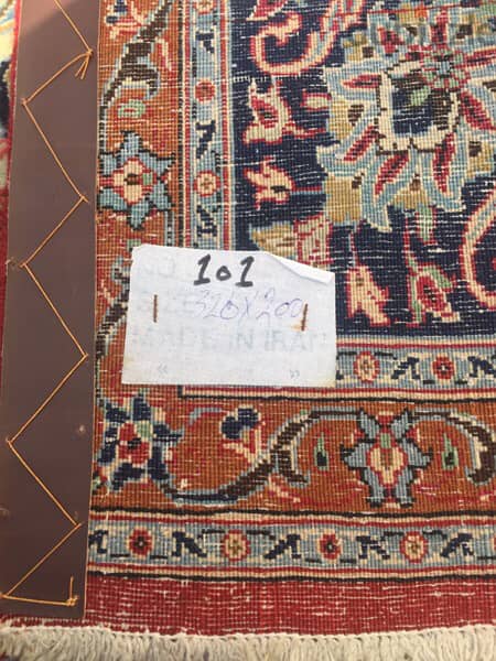 سجاد عجمي. اصفهان قديم قياس 320/200. Persian Carpet. Antique 3