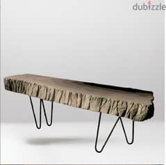 Outdoor concrete outdoor table rocky style 0