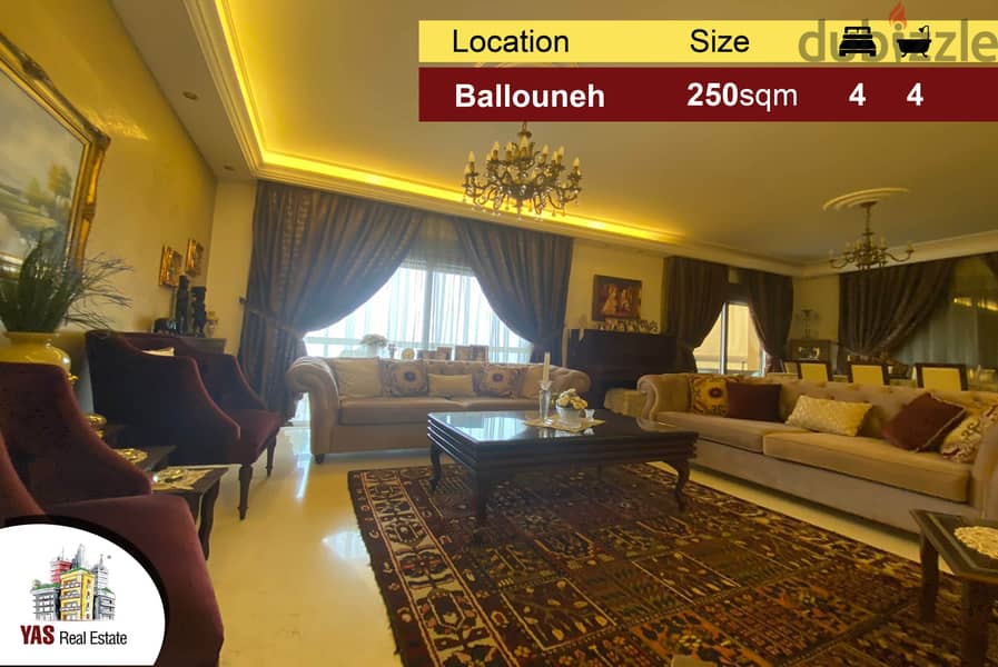 Ballouneh 250m2 | Killer View | High-end | Private Street | Catch |EL 0