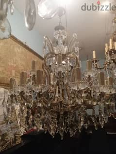 ثرية كرستال ماري تيريز ورق عريش مميزة يوجد  اثنان حسب رغبة chandelier