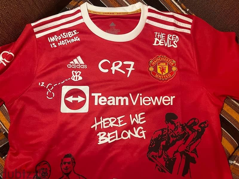 manchester united the comeback of CR7  adidas jersey 4