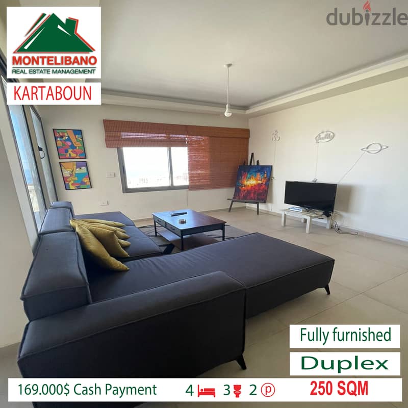 Duplex Fully Furnished for sale in KARTABOUN!!! 2