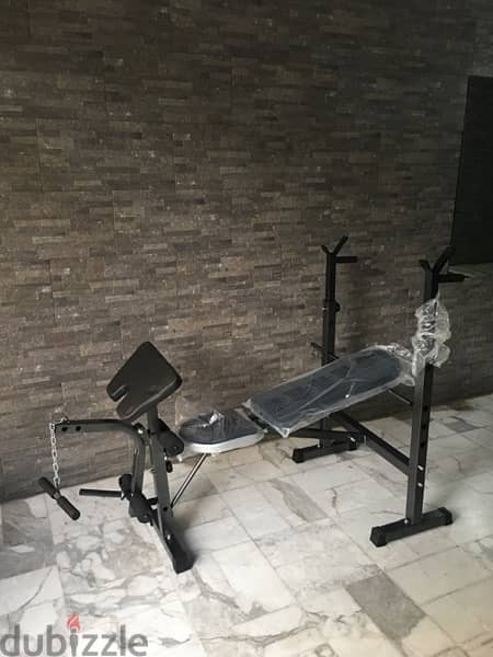 bench adjustable new with legs extension curl and biceps best quality 0