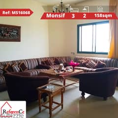Apartment in Monsef for sale شقة في المنصف للبيع
