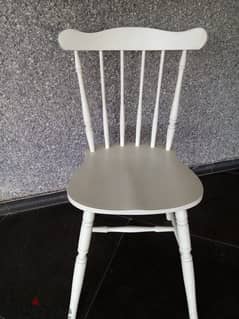 Wood White Chair