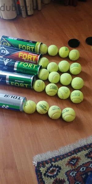 hardly used bargain price tennis balls 1