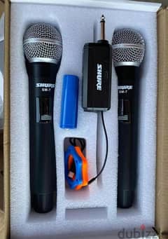 shure double mic wireless ,new not used