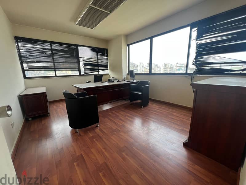 L12295-Furnished Office for Rent in Sin El Fil 2