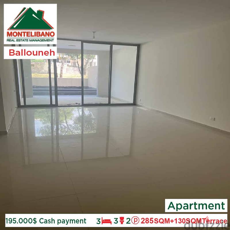 195.000$ Cash payment!! Apartment for sale in Ballouneh!! 0
