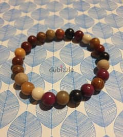 Assorted wood beads bracelet