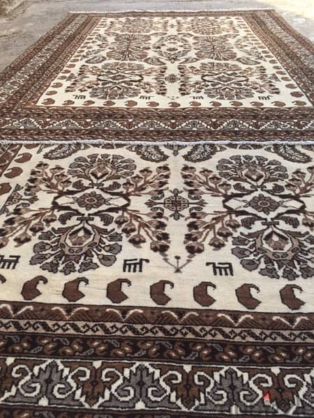 سجاد عجمي. قديم صباغ نباتي. Persian Carpet. Hand made 8