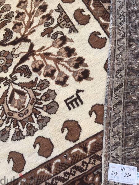سجاد عجمي. قديم صباغ نباتي. Persian Carpet. Hand made 10