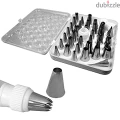 33 Piece Stainless Steel Nozzle Set