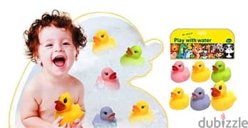 Rubber Floating ducks Bath Toys 6 Pcs 0
