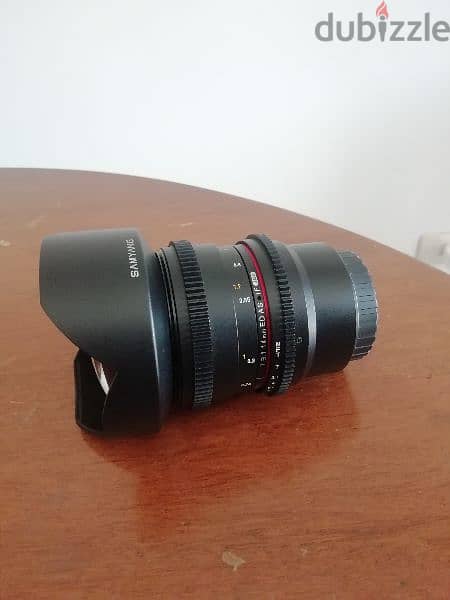 Samyang cine T 3.1 14mm 2