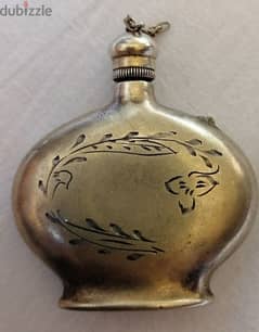 Silver Soviet Russian perfume flask 0
