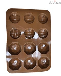 Truffle Ball Silicone Chocolate Mold, 26x18cm