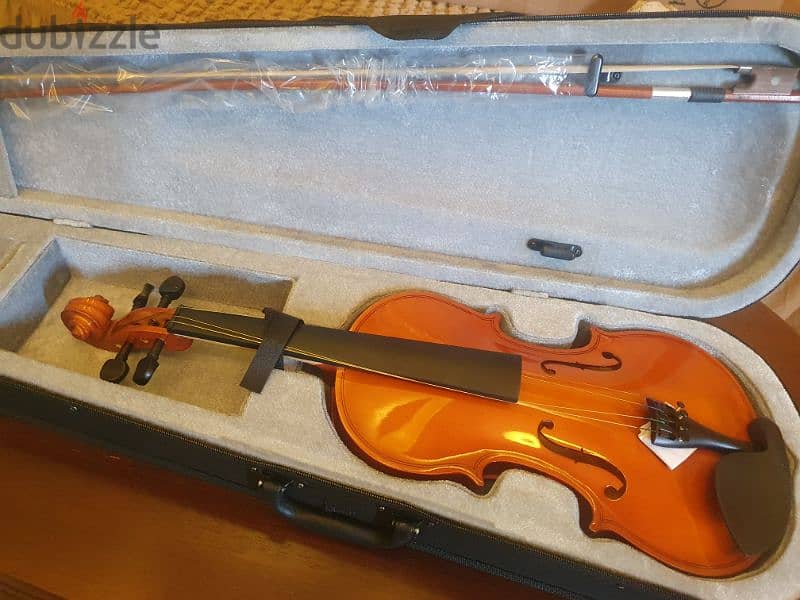 new violin 4/4 in box 0