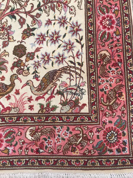 سجاد عجمي. تبريز جوهر50رج. persian Carpet. Hand made 2