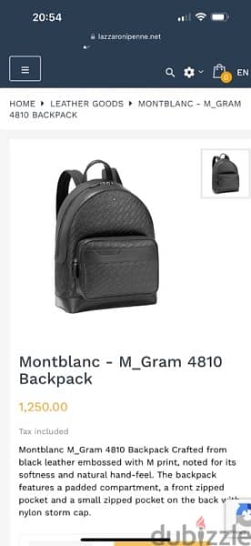 Mont blanc original backpack. 1