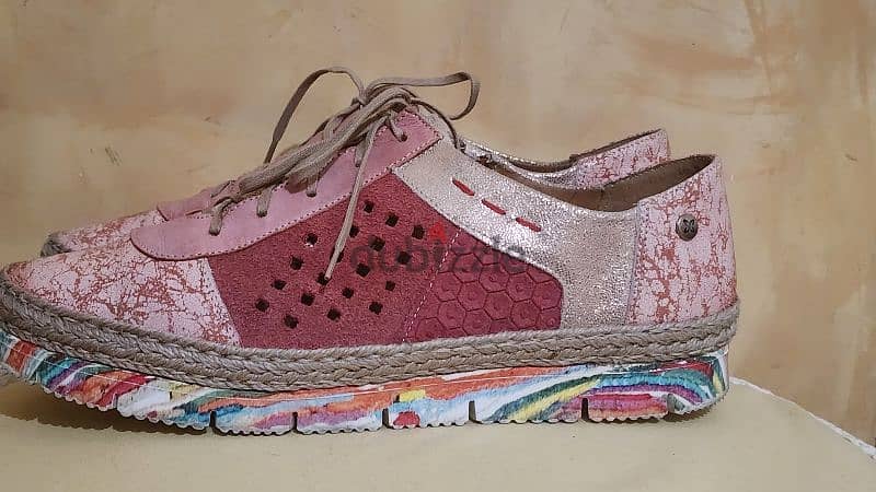 Maciejka espadrilles real leather shoes size 40 3