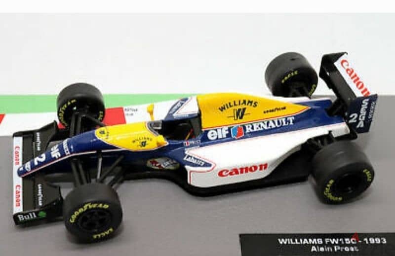 Alain Prost Williams FW15C ('93) diecast car model 1;43. 1