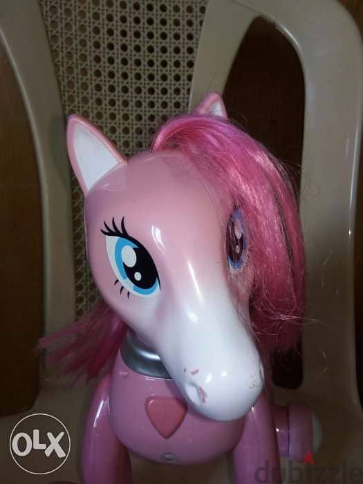 PONY BIG Horse mechano +Voice +light without R/C great Girl toy=14$ 1