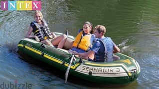 intex seahawk inflatable boat for 3 persons