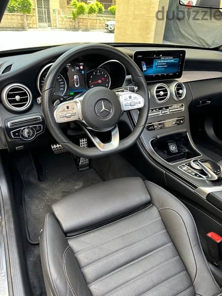 Mercedes C 200 convertible AMG-line 2019 black on black 10