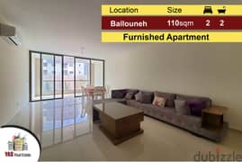 Ballouneh 110m2 | High-End | Gated Community | Rent | Furnished | 0