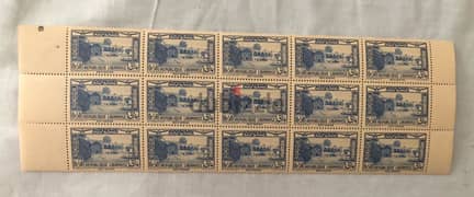 3 Blocks of 25 + 20 + 15 MNH stamps lebanon 1937, 1963 and 1974 Cedars
