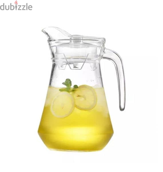 ابريق عصير زجاج مع كبايات Juice jug with cups 3