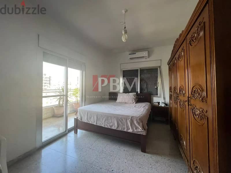 Good Condition Apartment For Sale In Badaro | Terrace | 260 SQM | 3