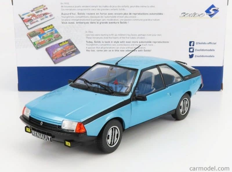 Renault Fuego GTS (1980) diecast car model 1;18. 0