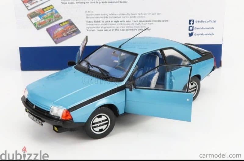 Renault Fuego GTS (1980) diecast car model 1;18. 5