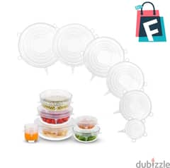 Stretch Silicone Lids 6 Pieces 0