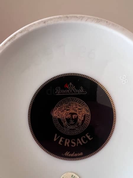 Versace Medusa Red 10 1/4 inch Visit Vase, Porcelain 6