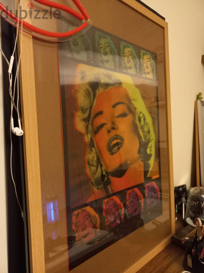 Marylin monroe genuine Hologram framed 0