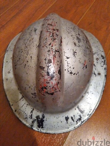 vintage fiberglass fireman helmet 1